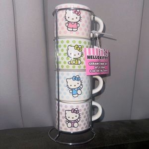 hello kitty espressso mugs set NEW